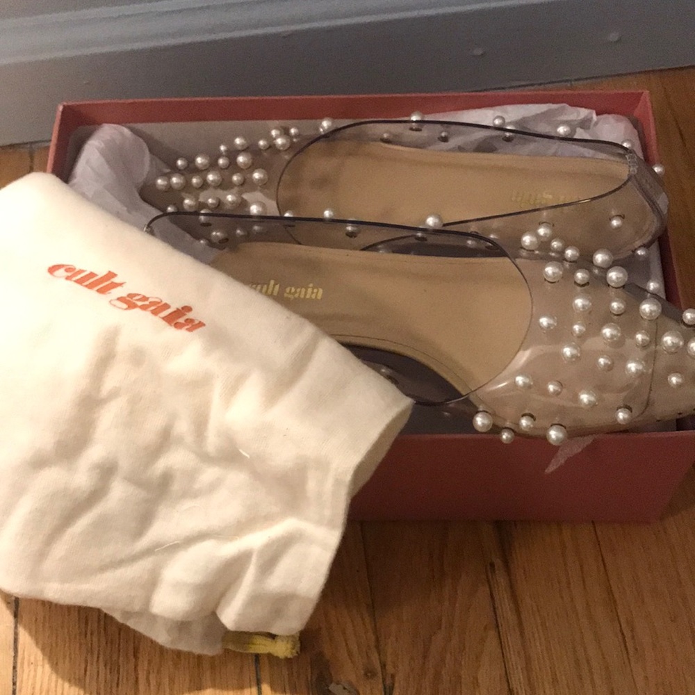 Cult Gaia roxy pearl pump size 38